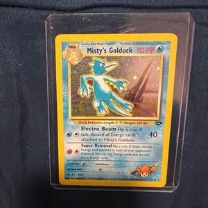 Mistys golduck pokemom card